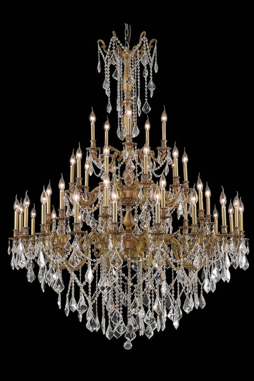 Rosalia 45-Light Chandelier in French Gold with Clear Royal Cut Crystal