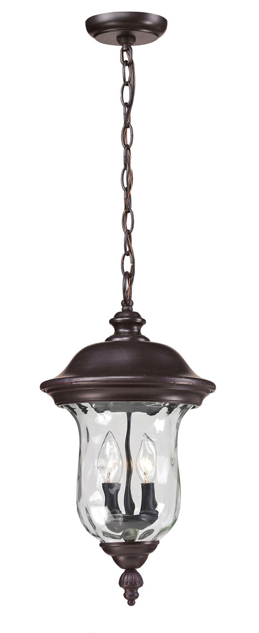 Armstrong 2 Light Outdoor Chain Light in Rubbed Bronze