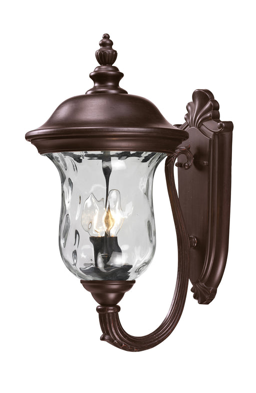 Armstrong 2 Light Outdoor Wall Light in Rubbed Bronze