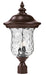 Armstrong 2 Light Outdoor Post Light in Rubbed Bronze (Rnd. Base - not incl.)