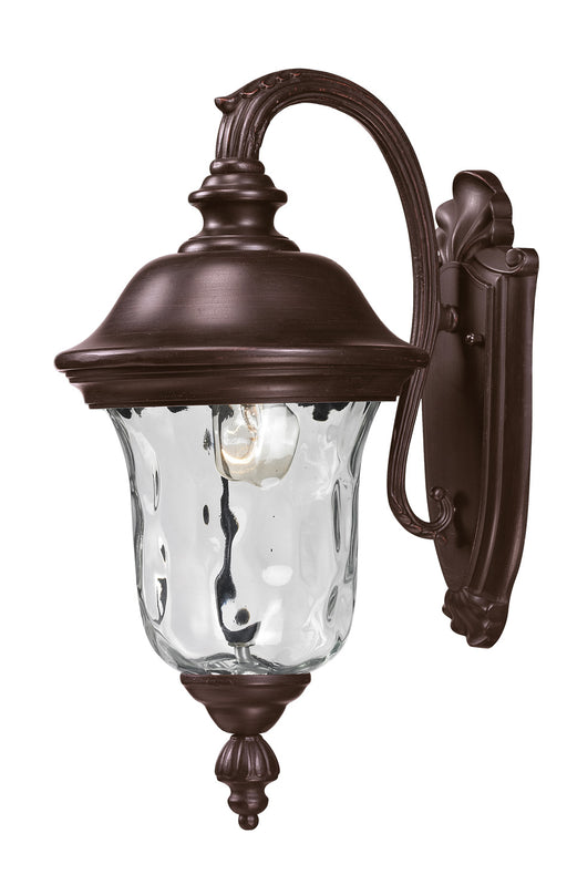 Armstrong 1 Light Outdoor Wall Light in Rubbed Bronze