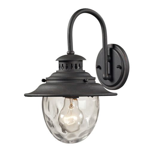 Searsport 1-Light Outdoor Sconce in Weathered Charcoal