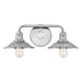 Rigby Two Light Vanity in Polished Nickel