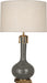Robert Abbey (CR992) Athena Table Lamp with Open Weave Heather Linen Shade