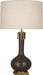 Robert Abbey (TE992) Athena Table Lamp with Open Weave Heather Linen Shade