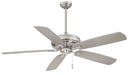 Sunseeker 60" Ceiling Fan in Brushed Nickel Wet