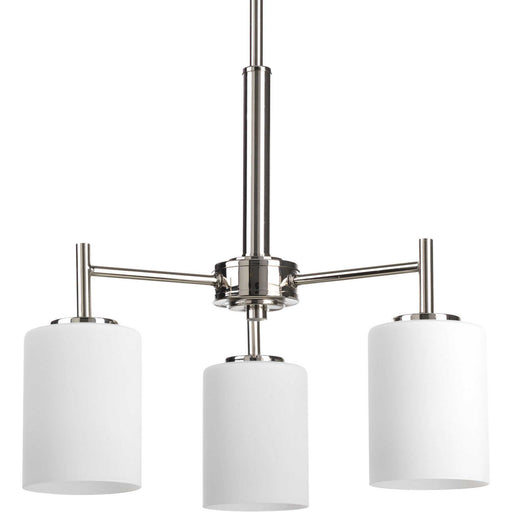Replay 3-Light Chandelier in Polished Nickel