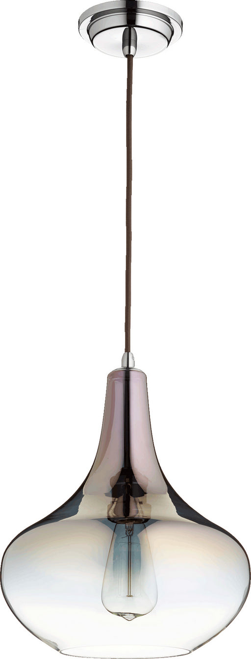 Transitional Pendant in Gunmetal W/ Coffee Ombre