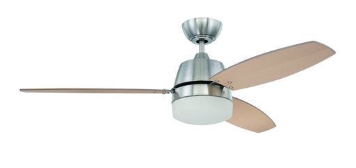 Beltre 1-Light Ceiling Fan in Brushed Polished Nickel, Wall Control