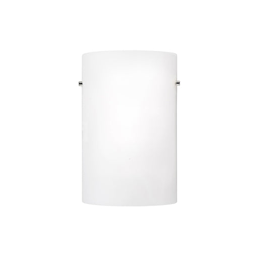 Hudson Wall Light in Brushed Nickel & Chrome