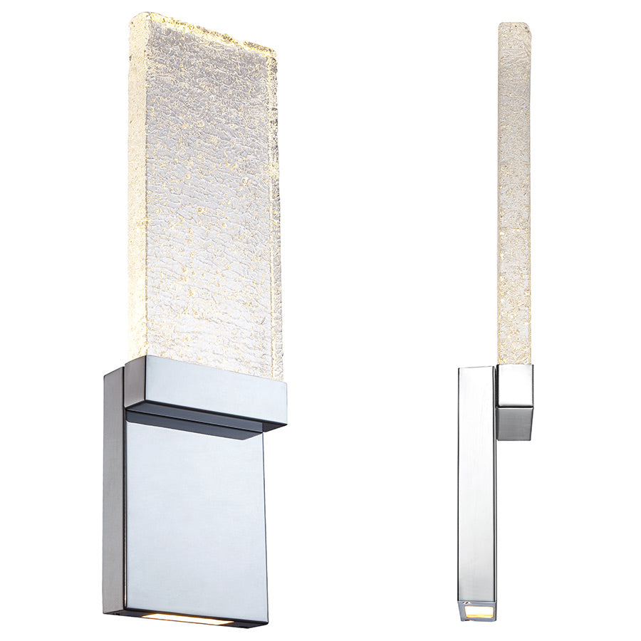 Glacier LED Wall Sconce in Chrome - Lamps Expo