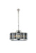Chelsea 8-Light Chandelier in Polished Nickel with Silver Shade (Grey) Royal Cut Crystal