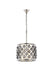 Madison 4-Light Pendant in Polished Nickel with Silver Shade (Grey) Royal Cut Crystal