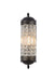 Olivia 1-Light Wall Sconce in Dark Bronze with Clear Royal Cut Crystal