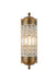 Olivia 1-Light Wall Sconce in French Gold with Clear Royal Cut Crystal