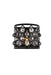 Madison 1-Light Wall Sconce in Matte Black with Silver Shade (Grey) Royal Cut Crystal