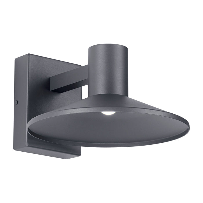 Ash 10" Outdoor Wall Sconce in Charcoal