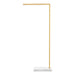 Klee 43 Floor Lamp in NATURAL BRASS/WHITE MARBLE