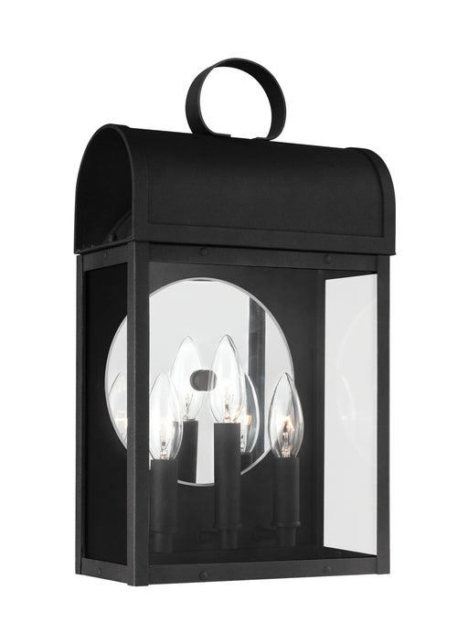 Conroe - Three Light Outdoor Wall Lantern in Black - Lamps Expo