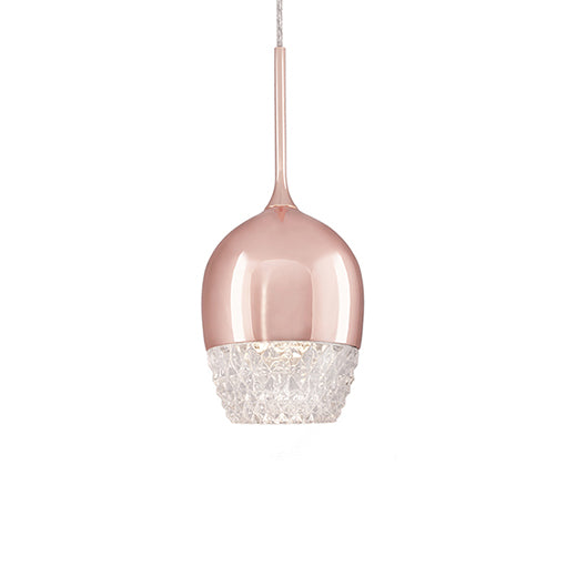 Elegant Single LED Pendant with Downward Wine Glass Shaped Design - Lamps Expo
