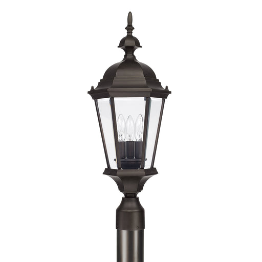 Carriage House 3 Light Outdoor Post Lantern in Old Bronze