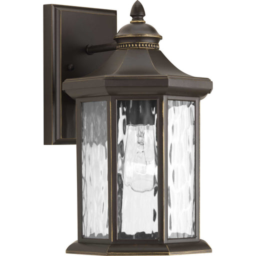 Edition 1-Light Medium Wall Lantern with Antique Bronze / Water Glass