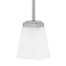 Baxley One Light Pendant in Brushed Nickel