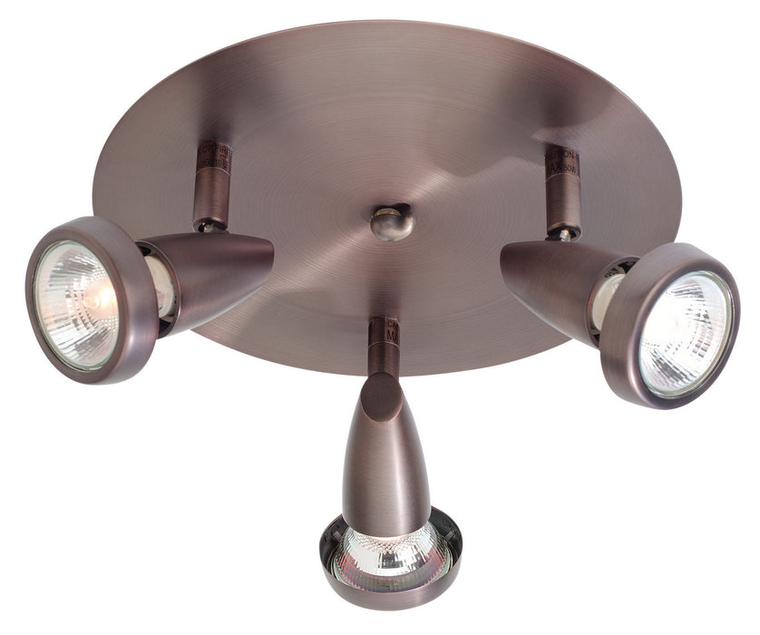 Mirage 3-Light Dimmable LED Cluster Spot in Bronze Finish