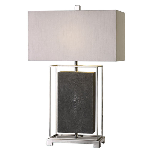 Uttermost's Sakana Gray Textured Table Lamp