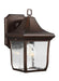 Oakmont Outdoor Lighting in Patina Bronze with Clear Seeded �Glass