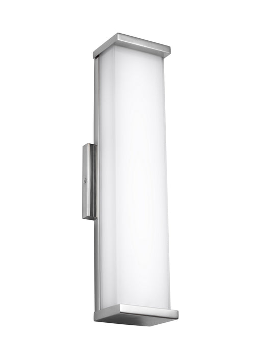 Altron 1-Light Indoor / Outdoor Wall Sconce in Polished Stainless Steel - Lamps Expo