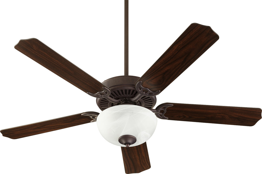 Capri Viii Traditional Ceiling Fan in Toasted Sienna W/ Faux Alabaster