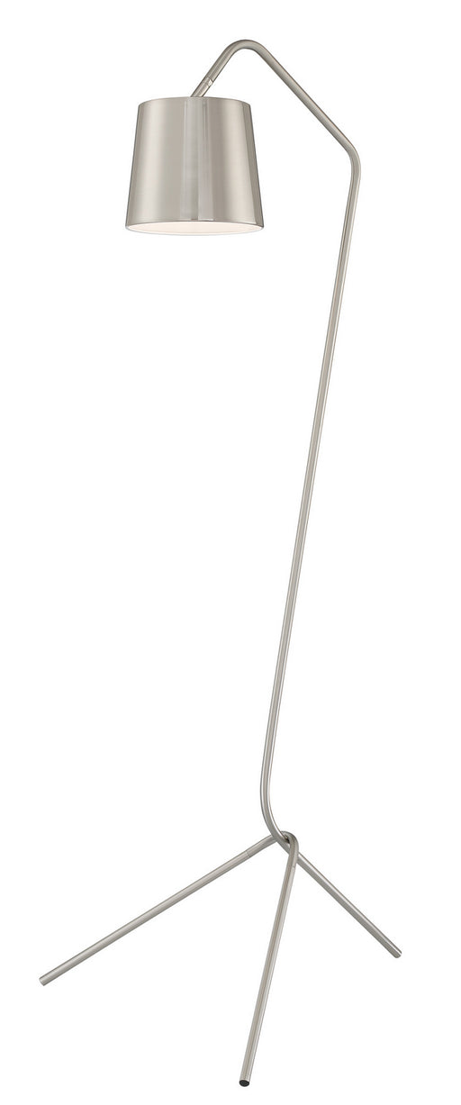 Quana Floor Lamp in Brushed Nickel, E27 Type A 100W