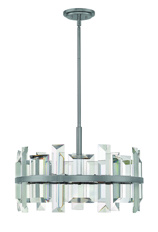 Odette 6-Light Chandelier in Gunmetal - Lamps Expo