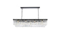Sydney 12-Light Chandelier in Matte Black with Clear Royal Cut Crystal