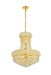 Primo 8-Light Pendant in Gold with Clear Royal Cut Crystal