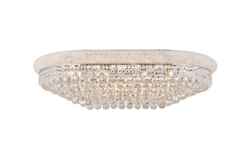 Primo 24-Light Flush Mount in Chrome with Clear Royal Cut Crystal