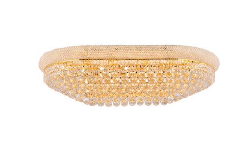 Primo 24-Light Flush Mount in Gold with Clear Royal Cut Crystal