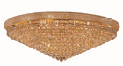 Primo 33-Light Flush Mount in Gold with Clear Royal Cut Crystal