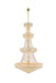 Primo 42-Light Chandelier in Gold with Clear Royal Cut Crystal