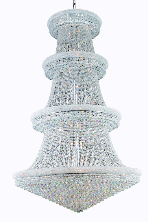 Primo 56-Light Chandelier in Chrome with Clear Royal Cut Crystal