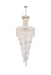 Spiral 32-Light Chandelier in Chrome with Clear Royal Cut Crystal