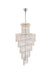 Spiral 41-Light Chandelier in Chrome with Clear Royal Cut Crystal