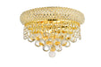 Primo 2-Light Wall Sconce in Gold with Clear Royal Cut Crystal