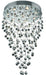 Galaxy 9-Light Chandelier in Chrome with Clear Royal Cut Crystal