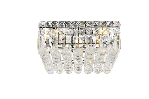 Maxime 5-Light Flush Mount in Chrome with Clear Royal Cut Crystal