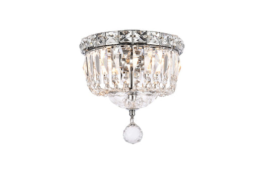 Tranquil 2-Light Flush Mount in Chrome with Clear Royal Cut Crystal