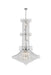 Toureg 20-Light Chandelier in Chrome with Clear Royal Cut Crystal