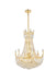 Corona 15-Light Chandelier in Gold with Clear Royal Cut Crystal