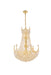 Corona 24-Light Chandelier in Gold with Clear Royal Cut Crystal
